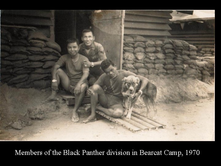 Members of the Black Panther division in Bearcat Camp, 1970 