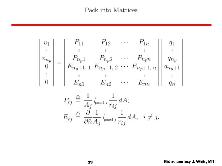 33 Slides courtesy J. White, MIT 