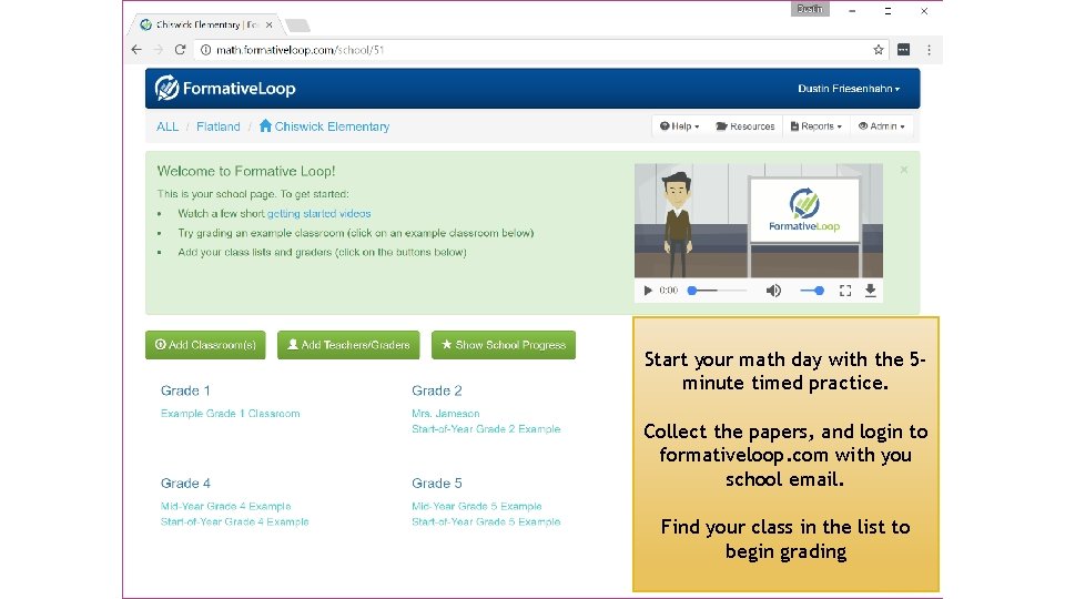 Start your math day with the 5 minute timed practice. Collect the papers, and