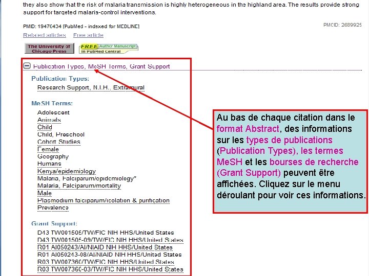 Pub Med Recherche Affichage Tlchargement Et Envoi Par