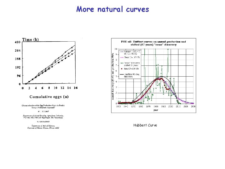 More natural curves Hubbert Curve 