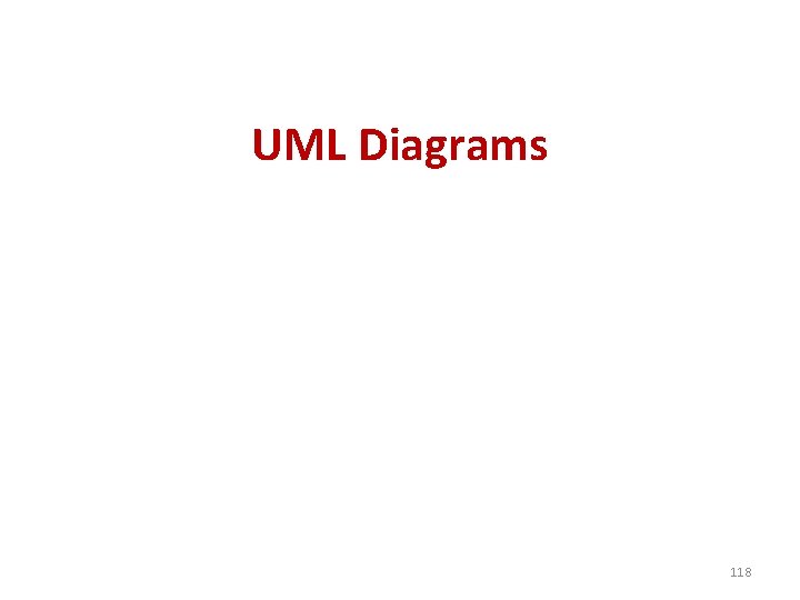 UML Diagrams 118 