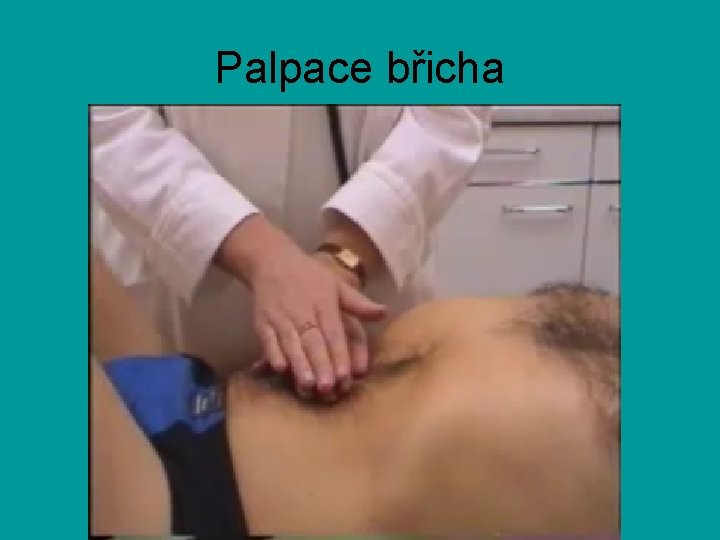 Palpace břicha 