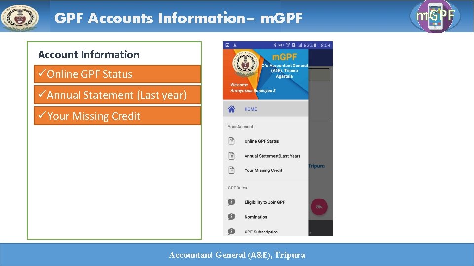 Brief Introduction To M Gpf Accountant General Ae