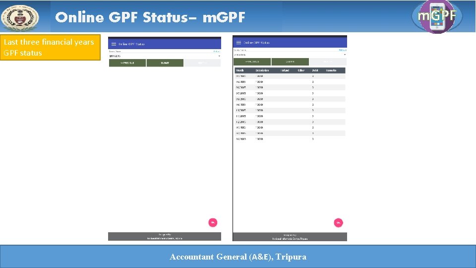 Brief Introduction To M Gpf Accountant General Ae