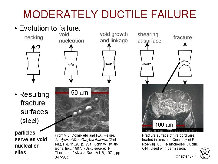 MODERATELY DUCTILE FAILURE • Evolution to failure: • Resulting fracture surfaces 50 50 mm MODERATELY DUCTILE FAILURE • Evolution to failure: • Resulting fracture surfaces 50 50 mm
