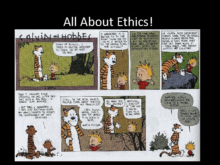 All About Ethics! 
