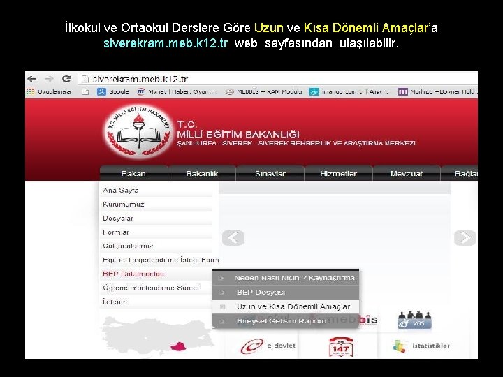 İlkokul ve Ortaokul Derslere Göre Uzun ve Kısa Dönemli Amaçlar’a siverekram. meb. k 12.