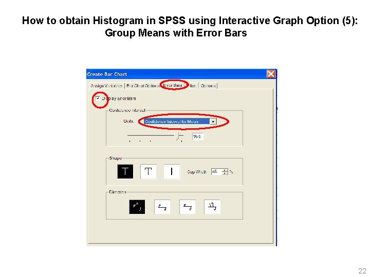 How to obtain Histogram in SPSS using Interactive Graph Option (5): Group Means with