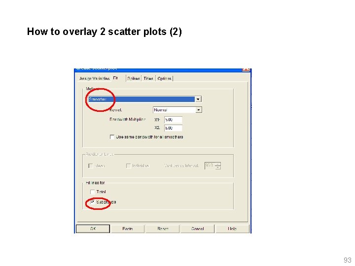 How to overlay 2 scatter plots (2) 93 