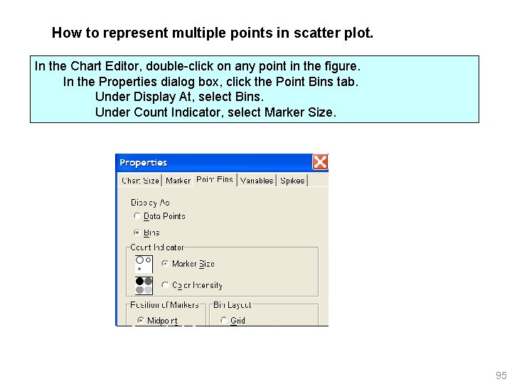 How to represent multiple points in scatter plot. In the Chart Editor, double-click on