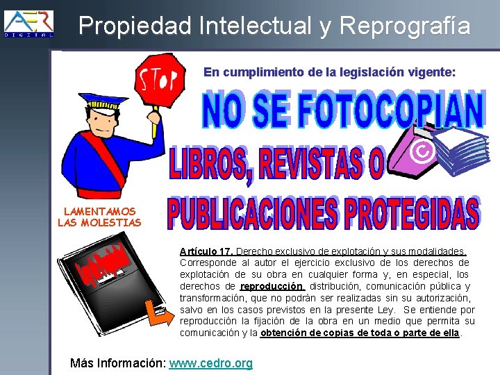 Propiedad Intelectual y Reprografía En cumplimiento de la legislación vigente: © y op gh