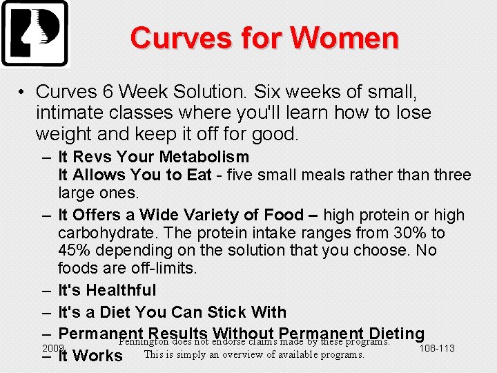 Curves for Women • Curves 6 Week Solution. Six weeks of small, intimate classes