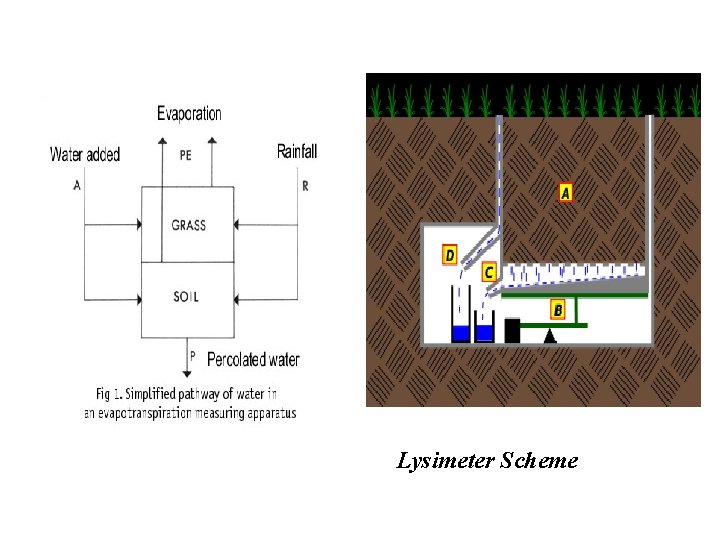 Lysimeter Scheme Lysimeter Scheme