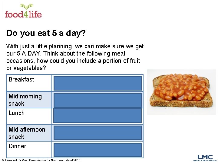 Do you eat 5 a day? With just a little planning, we can make