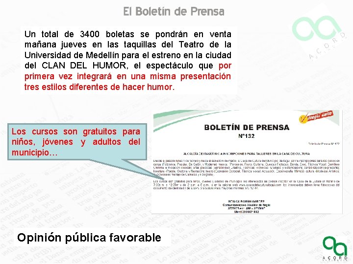 Un total de 3400 boletas se pondrán en venta mañana jueves en las taquillas