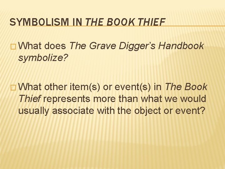 Background Information Historical Context The Book Thief Markus