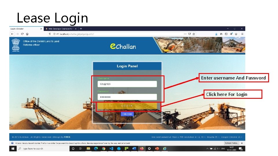 Lease Login Enter username And Password Click here For Login 
