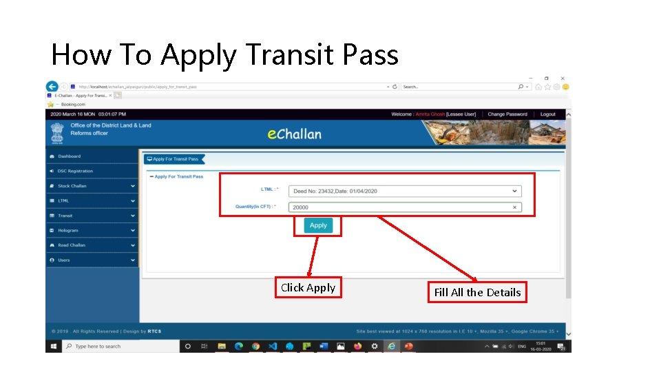 How To Apply Transit Pass Click Apply Fill All the Details 