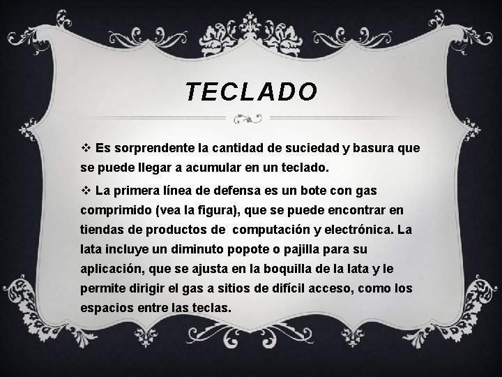 TECLADO v Es sorprendente la cantidad de suciedad y basura que se puede llegar TECLADO v Es sorprendente la cantidad de suciedad y basura que se puede llegar