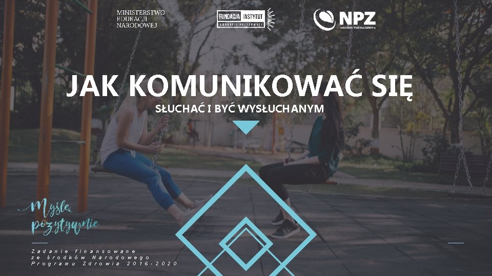 JAK KOMUNIKOWAĆ SIĘ SŁUCHAĆ I BYĆ WYSŁUCHANYM Z a d a n i e