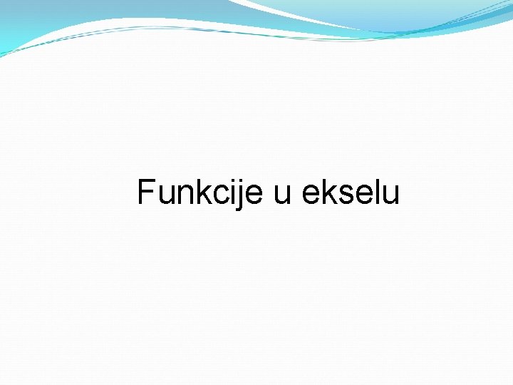 Funkcije u ekselu 