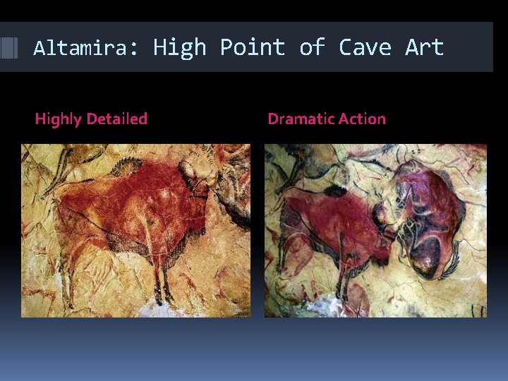 Altamira: High Point of Cave Art Highly Detailed Dramatic Action 