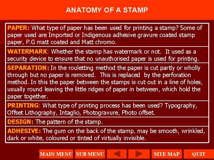 ANATOMY OF A STAMP PAPER: What type of paper has been used for printing