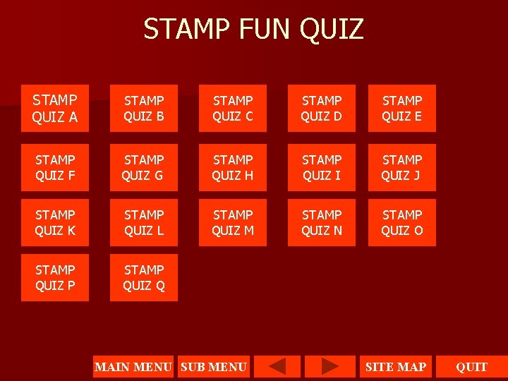 STAMP FUN QUIZ STAMP QUIZ A STAMP QUIZ B STAMP QUIZ C STAMP QUIZ