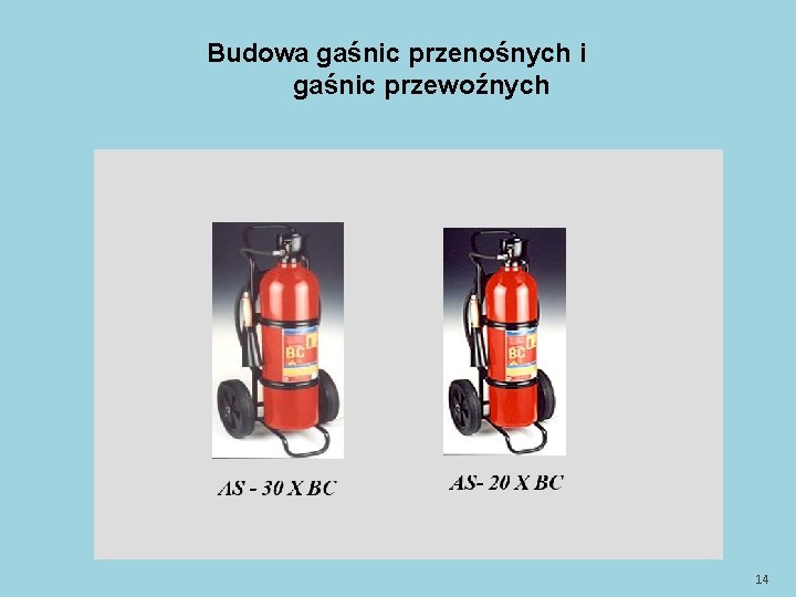 Budowa gaśnic przenośnych i gaśnic przewoźnych 14 