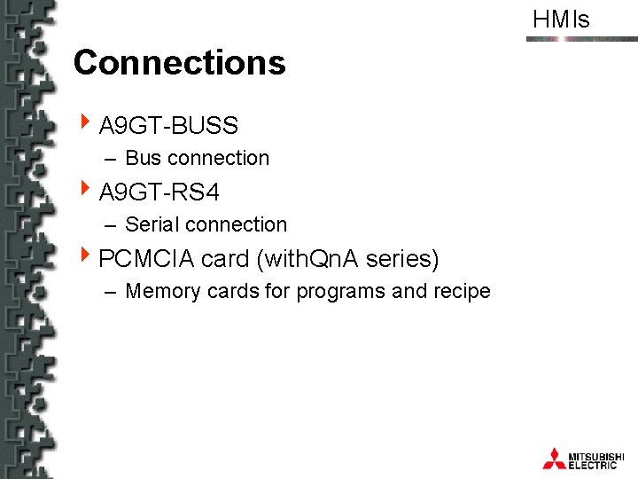 HMIs Connections 4 A 9 GT-BUSS – Bus connection 4 A 9 GT-RS 4