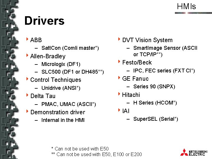 HMIs Drivers 4 ABB 4 DVT Vision System – Satt. Con (Comli master*) 4