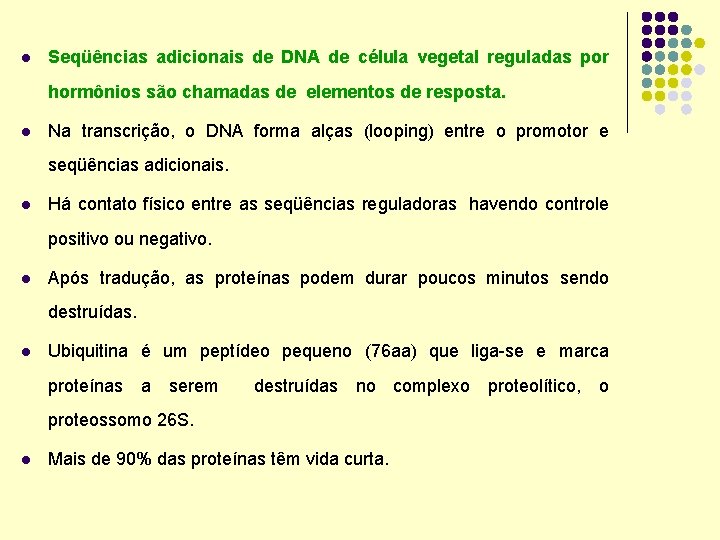 l Seqüências adicionais de DNA de célula vegetal reguladas por hormônios são chamadas de