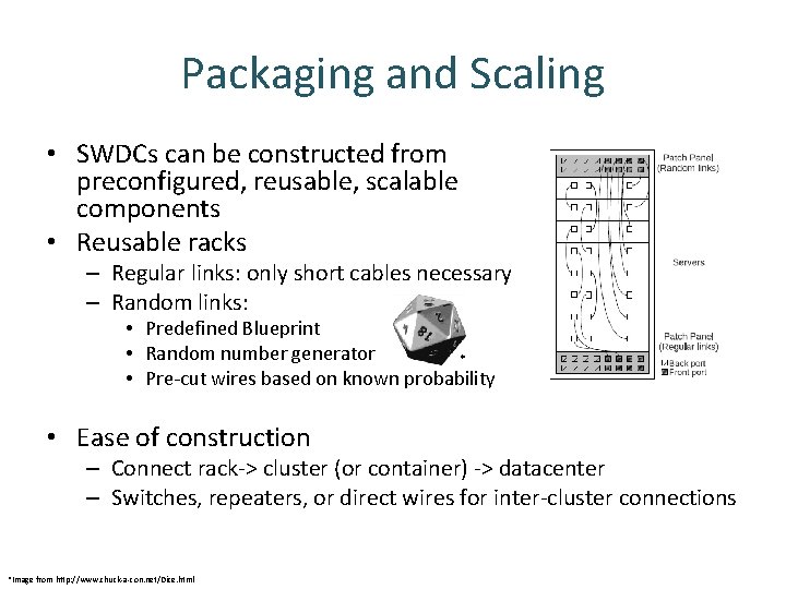 Packaging and Scaling • SWDCs can be constructed from preconfigured, reusable, scalable components •