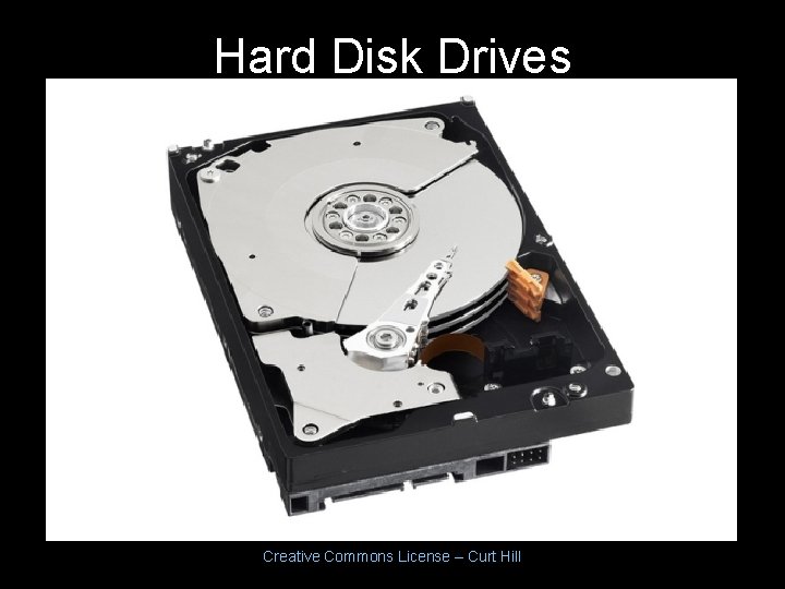 Hard Disk Drives Creative Commons License – Curt Hill Hard Disk Drives Creative Commons License – Curt Hill