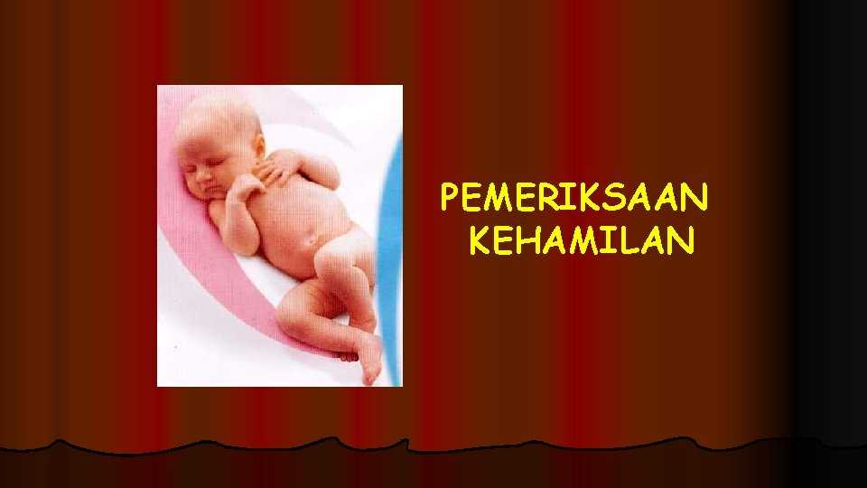 PEMERIKSAAN KEHAMILAN PEMERIKSAAN KEHAMILAN