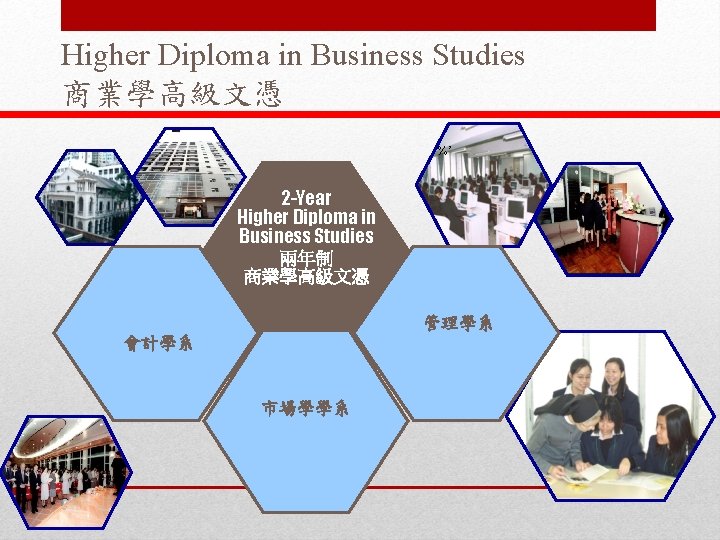 Higher Diploma in Business Studies 商業學高級文憑 %’ 2 -Year Higher Diploma in Business Studies