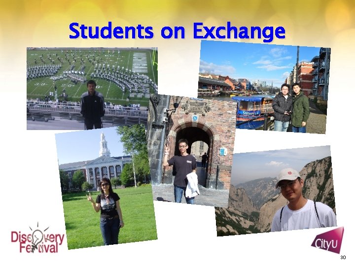 Students on Exchange 30 