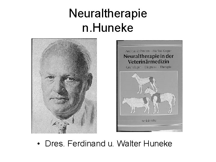 Neuraltherapie n. Huneke • Dres. Ferdinand u. Walter Huneke 