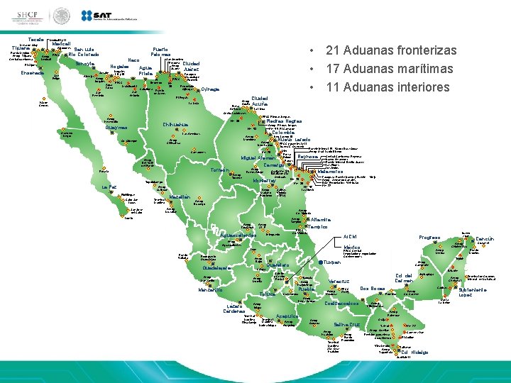 Tecate Mesa de Otay Tijuana Puerta México Aerop. Tijuana Central camionera Mexicali I y Tecate Mesa de Otay Tijuana Puerta México Aerop. Tijuana Central camionera Mexicali I y