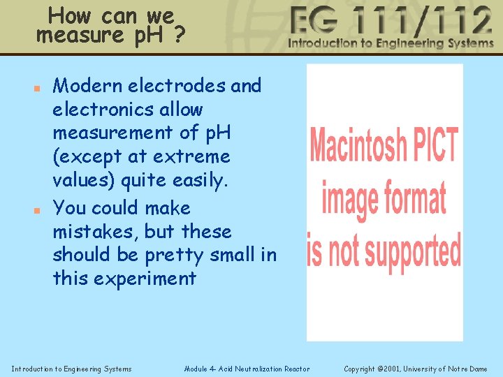 How can we measure p. H ? n n Modern electrodes and electronics allow