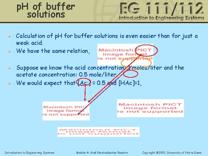 p. H of buffer solutions n n Calculation of p. H for buffer solutions