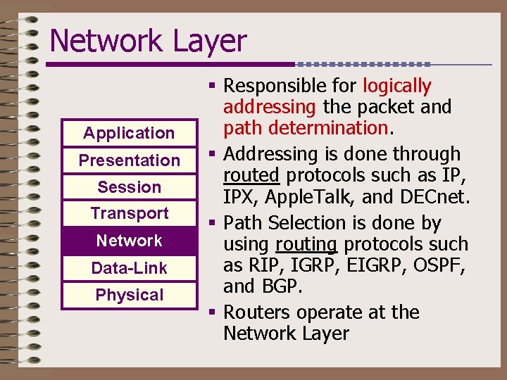 application presentation session transport data link physical