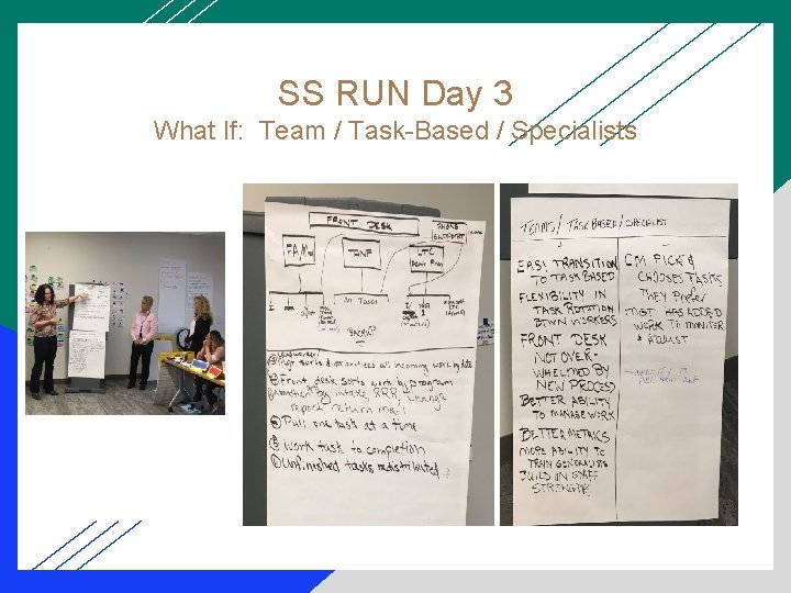 SS RUN Day 3 What If: Team / Task-Based / Specialists 
