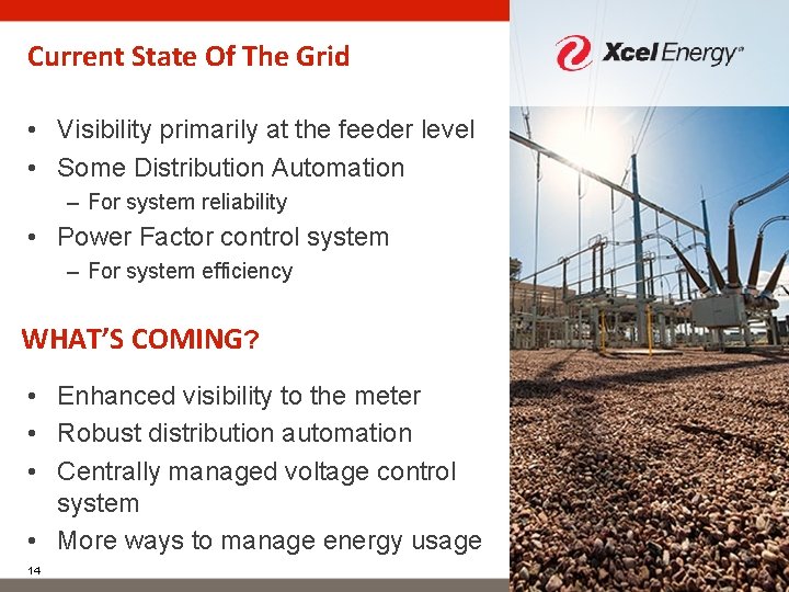 Current State Of The Grid • Visibility primarily at the feeder level • Some