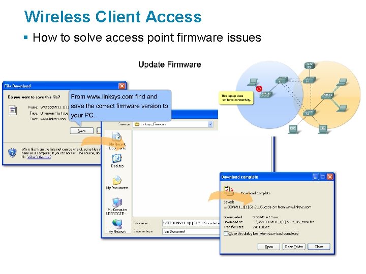 Wireless Client Access § How to solve access point firmware issues 