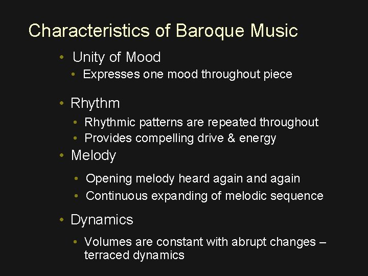 Terraced Dynamics Music Definition / The Dynamics Of Music