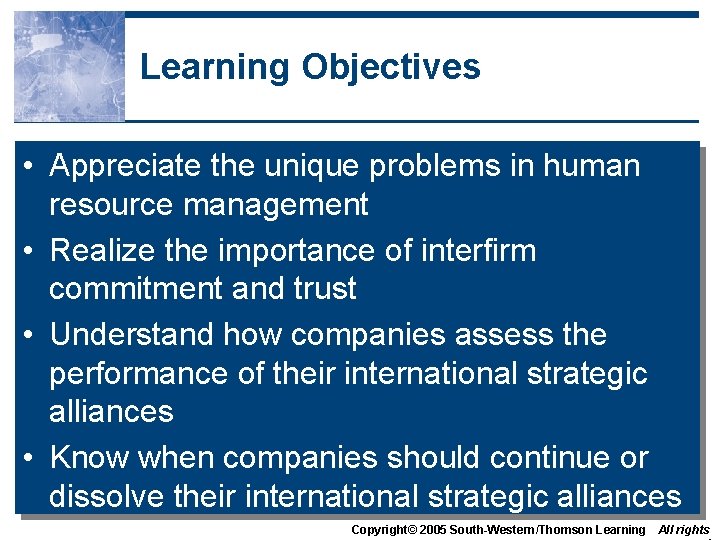 Learning Objectives • Appreciate the unique problems in human resource management • Realize the