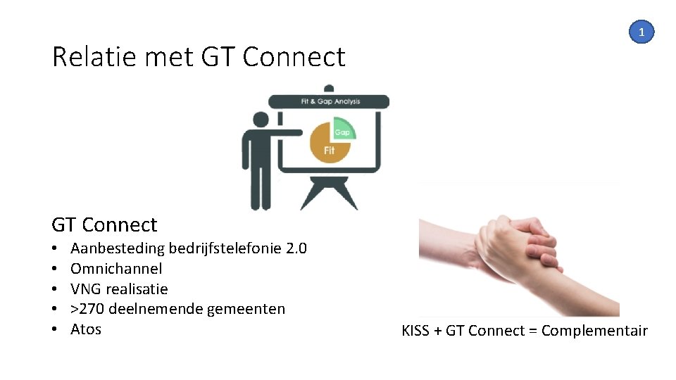 Relatie met GT Connect 1 GT Connect • • • Aanbesteding bedrijfstelefonie 2. 0