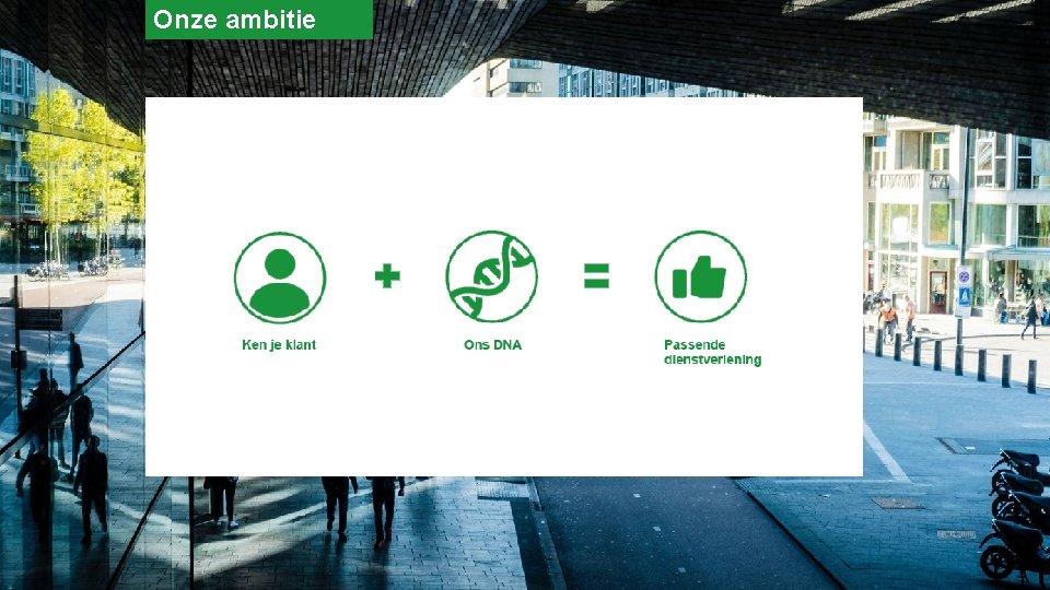Onze ambitie 